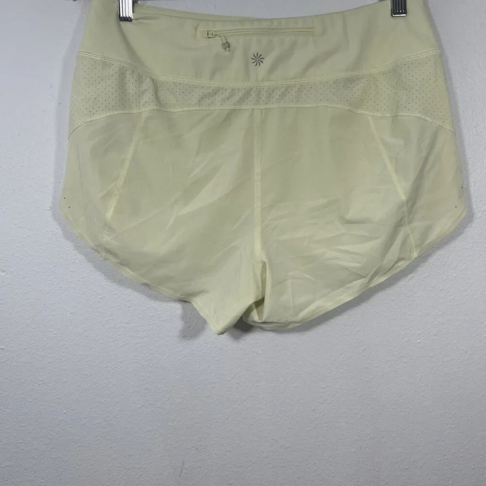 Athleta Shorts Womens Medium Green‎ Run With It Athleisure
